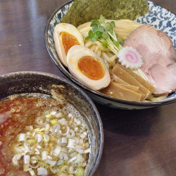 「【祝祭日限定】海老香る鶏豚骨つけめん（中盛） ￥1000」@麺処はなぶさの写真
