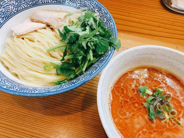 「濃厚担々つけそば パクチー」@麺処 いし川の写真