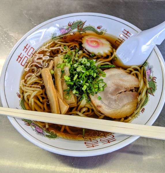 「ラーメン　460円」@富士見そば 下りホーム店の写真