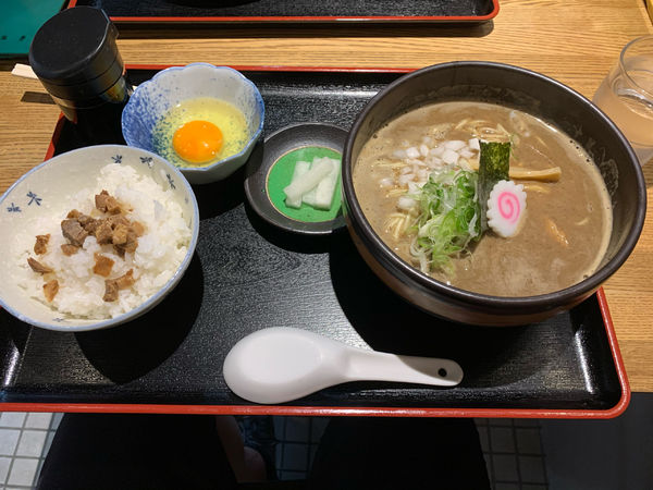 「濃いニボ　800円+TKごはん200円」@煮干しラーメン 弐庵の写真