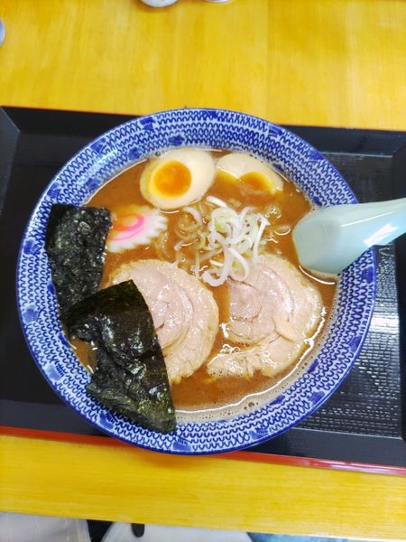 「魚介味玉中華そば  ﾒﾝﾏ抜き」@中華そば 香十の写真