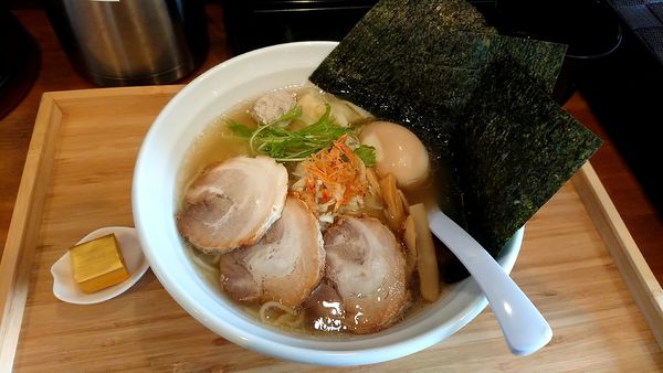 「旨こく塩そば  特製  1200円」@らぁめん 麺彩家の写真