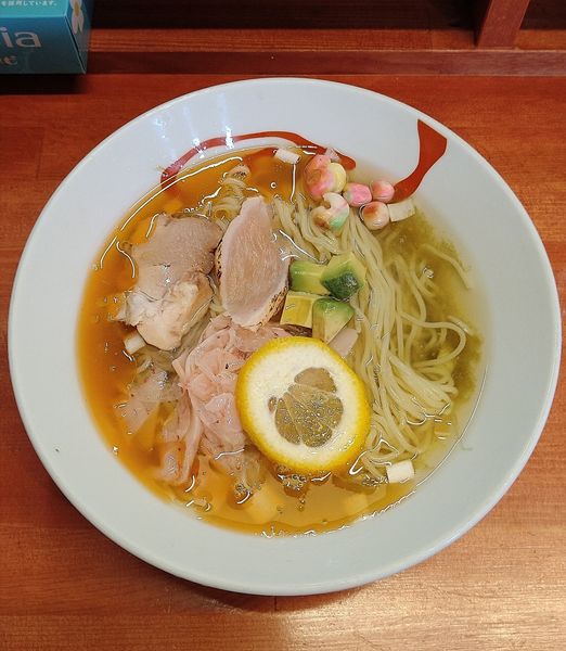 「(限定) 冷やしラーメン 850円」@らーめん・油そば 笑びすの写真