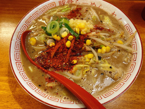 「濃厚辛焼き味噌ラーメン」@豚骨らーめん れんの写真