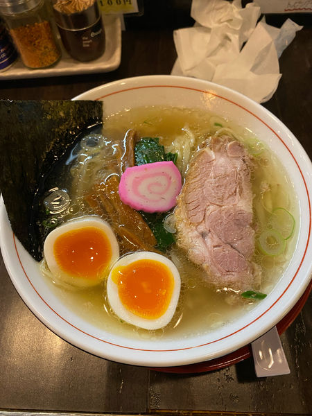 「味玉中華そば　塩」@まるふじ食堂の写真