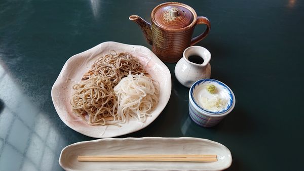 「三種蕎麦切り　１７５０円」@みやび庵の写真
