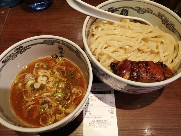 「つけ麺　　茹でる前400グラム　　900円」@麺屋武蔵 神山の写真