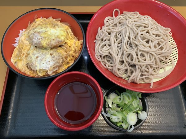 「ミニひれかつ丼セット 580円」@名代富士そば 池袋西口店の写真