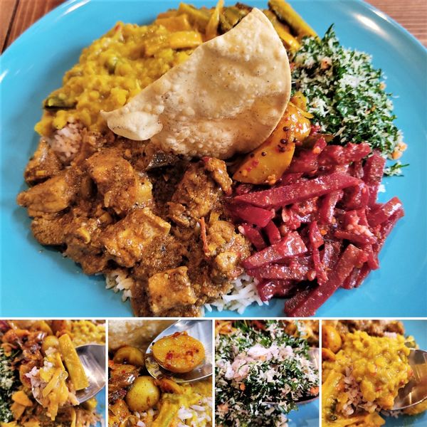 「スリランカプレート(ポーク)　1200円」@セレンディッブの写真