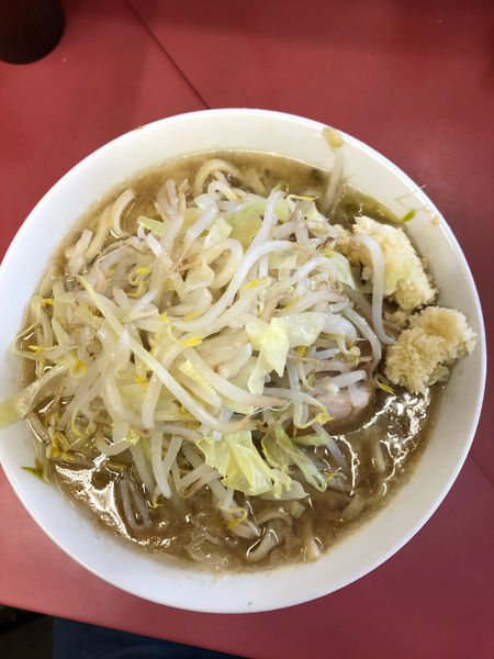 「少らーめん　野菜少なめ　にんにく」@ラーメン二郎 ひばりヶ丘駅前店の写真