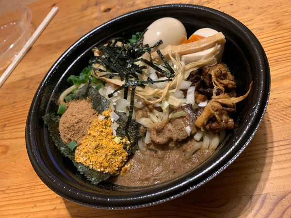 「【テイクアウト】まぜそば」@麺Dining Number Nine 09の写真