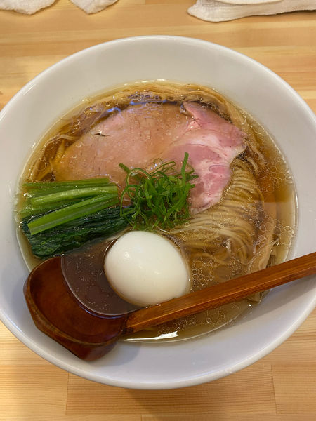 「地鶏味玉醤油らーめん」@らあめん 常護の写真