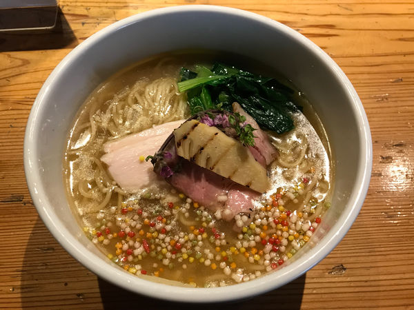 「【限定】甘鯛と地鶏の濃厚そば　1100円」@麺処 図鑑の写真