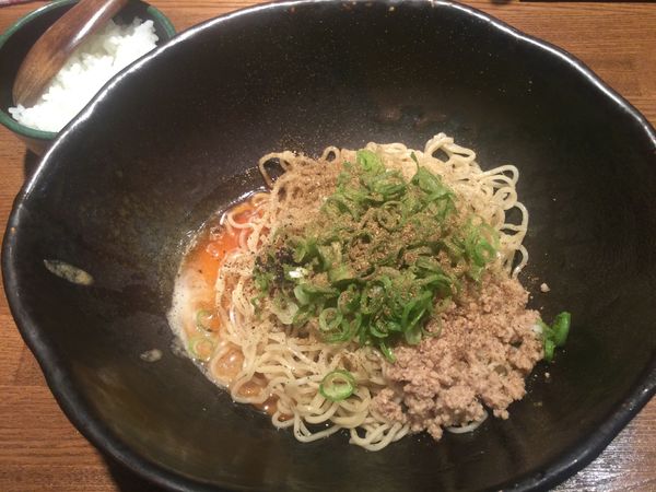 「汁なし担担麺・2辛+半ライス(¥630+50)」@汁なし担担麺専門 キング軒 神田スタンドの写真