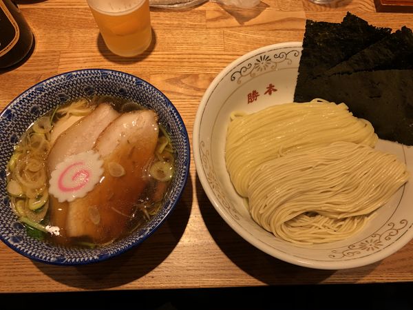 「特製清湯つけそば、大盛り」@つけそば 神田勝本の写真