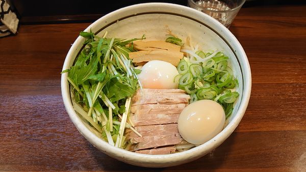 「味玉こってり 汁なし 800円 + ちゃーしゅー丼 250円」@麺屋 旬の写真