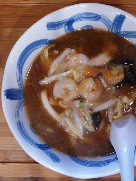 「海老うま煮そば」@中華料理 味楽の写真