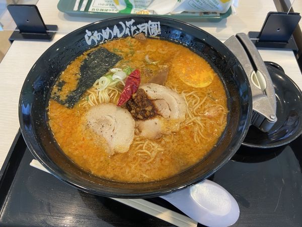 「嵐げんこつバリ辛らあめん　大盛り」@らあめん花月嵐 ニッケコルトンプラザ店の写真