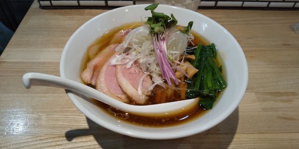 「中華そば鴨チャーシュー増」@中華ソバ ビリケンの写真