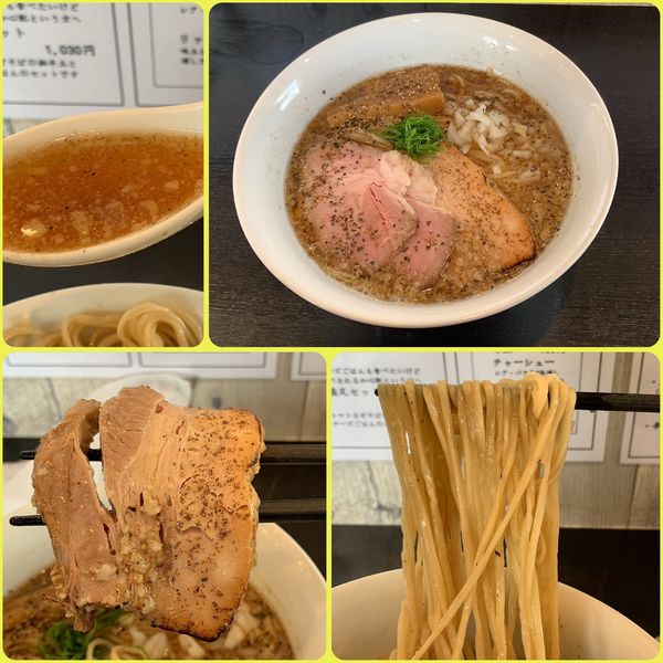 「【限定】背脂焙煎煮干そば¥850+麺大盛¥100」@53'sNoodleの写真