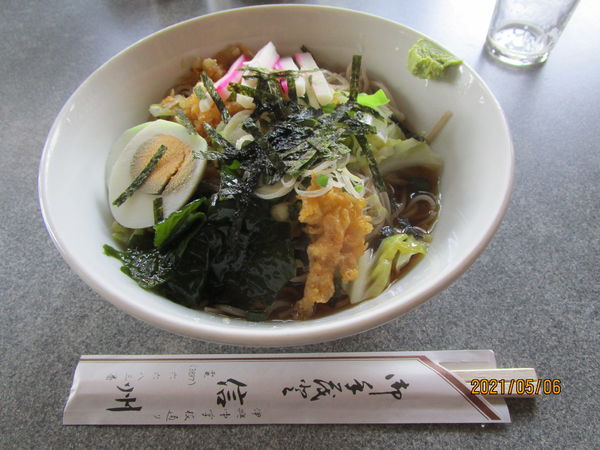 「冷やしたぬき蕎麦 750円」@信州の写真