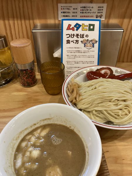 「極ニボつけそば¥960(ダイブめし付き)」@中華そば ムタヒロ 大阪福島店の写真