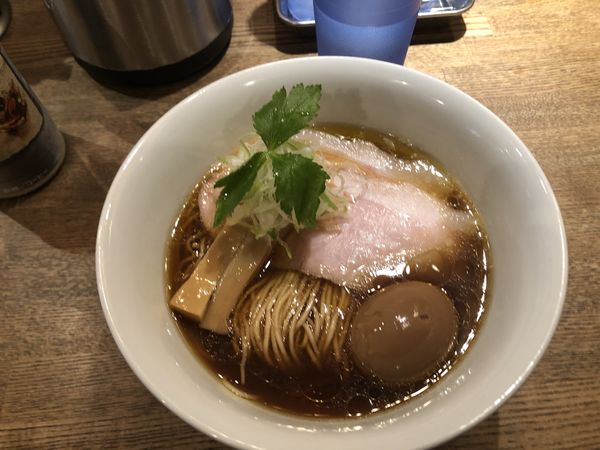 「味玉醤油」@中華そば 麺壁九年 本店の写真