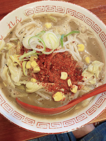 「濃厚辛焼き味噌らーめん」@豚骨らーめん れんの写真