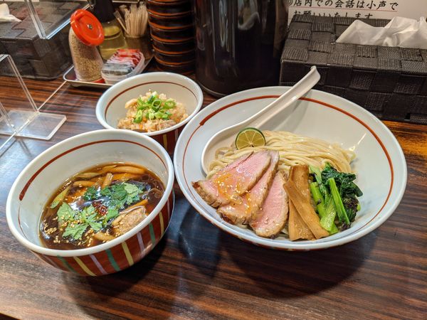 「鴨つけ麺2021～あっさり醤油南蛮仕立て～」@らー麺 あけどやの写真