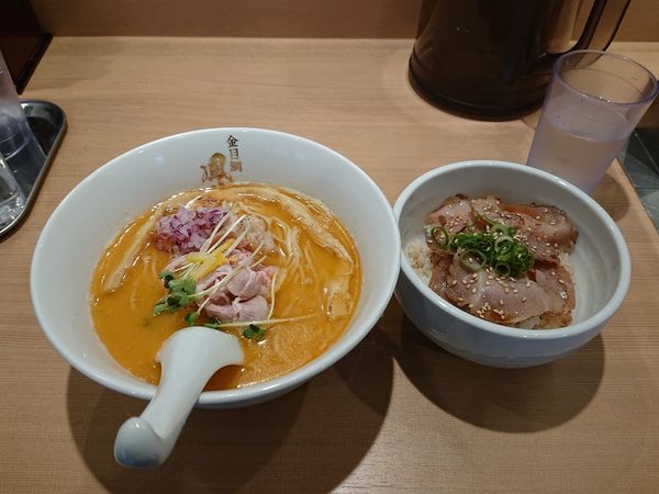 「濃厚金目鯛白湯 チャーシュー丼」@金目鯛らぁ麺 鳳仙花 横浜店の写真