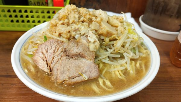 「大・ネギ（ヤサイアブラカラメ）￥９５０」@ラーメン二郎 品川店の写真