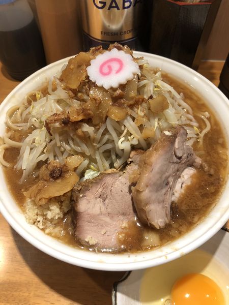 「ラーメン(大)+生たまご」@麺屋 神工の写真