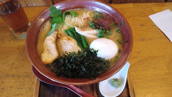 「濃厚真鯛らーめん¥950+味玉¥100-」@麺栞 みかさの写真