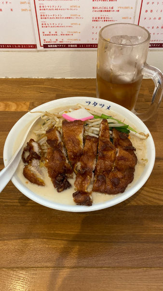 「排骨タンメン」@極濃湯麺 フタツメ 青木島店の写真