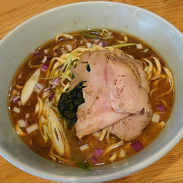 「さんま煮干し豚骨」@魚焚の写真