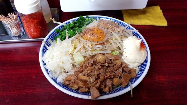 「まぜそば（醤油）関脇」@明神角ふじの写真