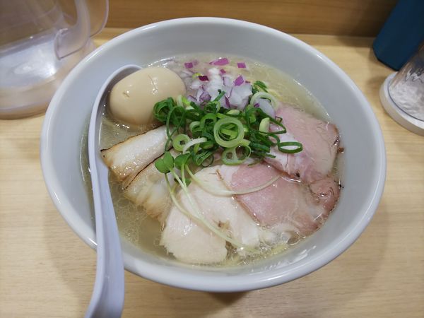 「特製中華そば(塩)大盛」@貝麺みかわの写真