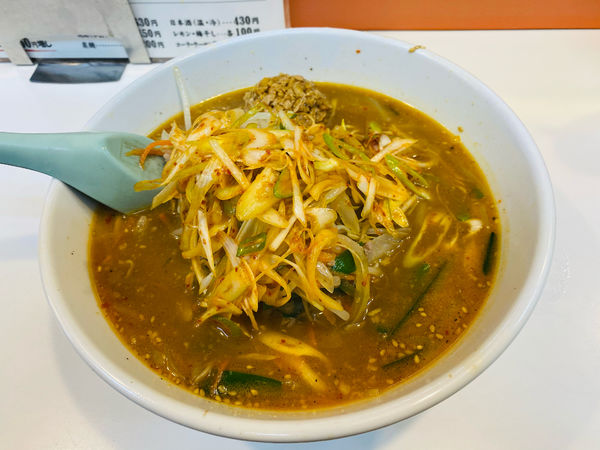 「納豆入りみそラーメン」@札幌ラーメン どさんこ 山形駅前店の写真