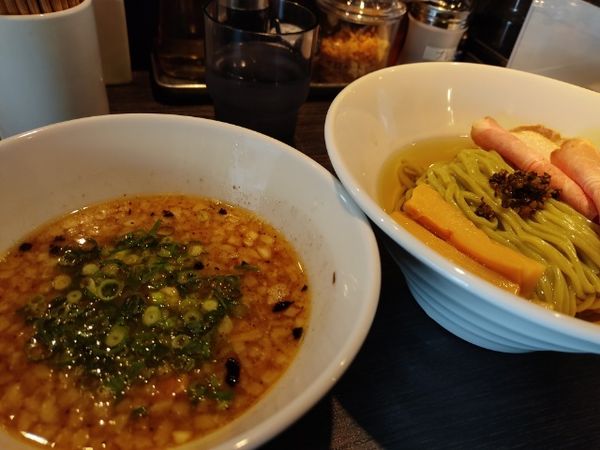 「昆布水つけ麺（850円）＋しめ飯（180円）」@中華そば 十目一八食堂の写真