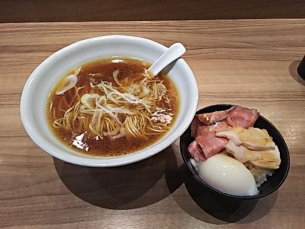 「朝ラー」@鶏そば うえ原の写真