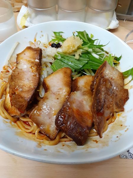 「まぜそば」@ラーメン たぬき屋の写真