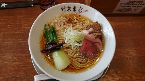 「醤油ラーメン」@竹末東京プレミアムの写真