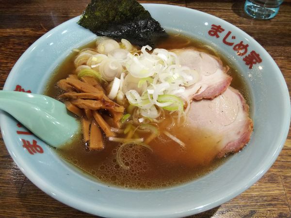 「中華そば　※麺：かため＆味：濃い」@豚骨醤油ラーメン まじめ家の写真