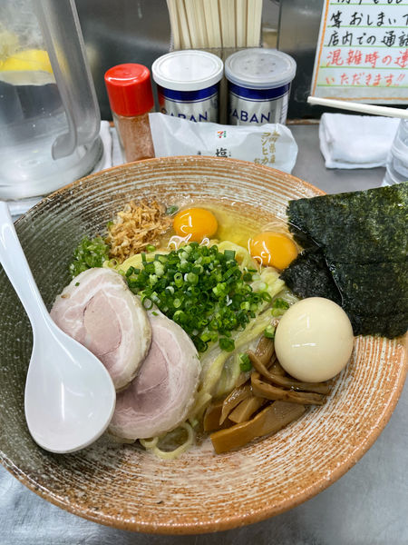 「真鯛白子まぜそば塩」@覆麺 智の写真