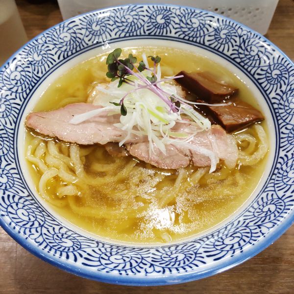 「手打中華蕎麦 塩（￥900）」@手打中華蕎麦 亀庵の写真