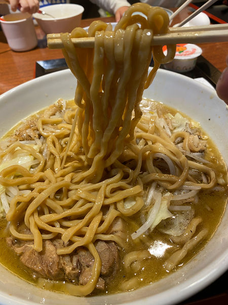 「豚そば¥750特盛り400g+¥200」@中華そば 蓮の華の写真