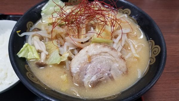 「野菜畑の味噌ラーメン（白）」@梓川サービスエリア 上りの写真