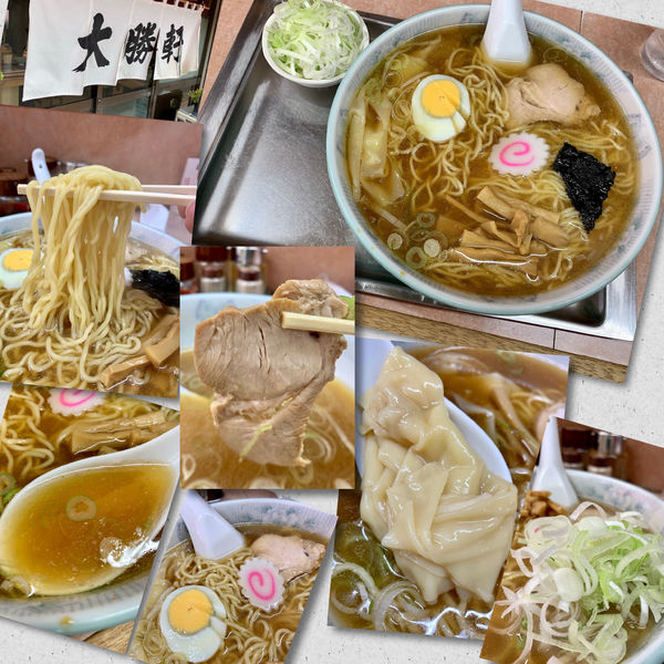 「ワンタンメン870円＋ねぎ」@大勝軒 北習志野店の写真