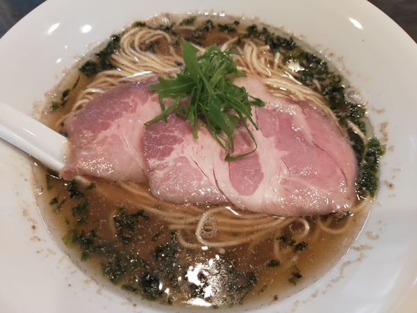 「蜆あおさ煮干蕎麦」@さんじの写真