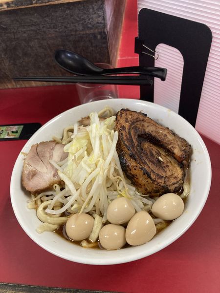 「蓮エビ小ラーメン＋巻きチャー、うずら卵」@蓮爾 登戸店の写真